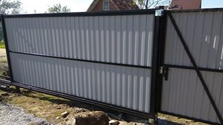 Купить сваи для ворот в Саров. Заказать ворота на сваях под ключ от 22195 руб
