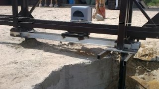 Купить сваи для ворот в Саров. Заказать ворота на сваях под ключ от 22195 руб